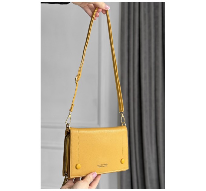Женский клатч желтого цвета 175141L