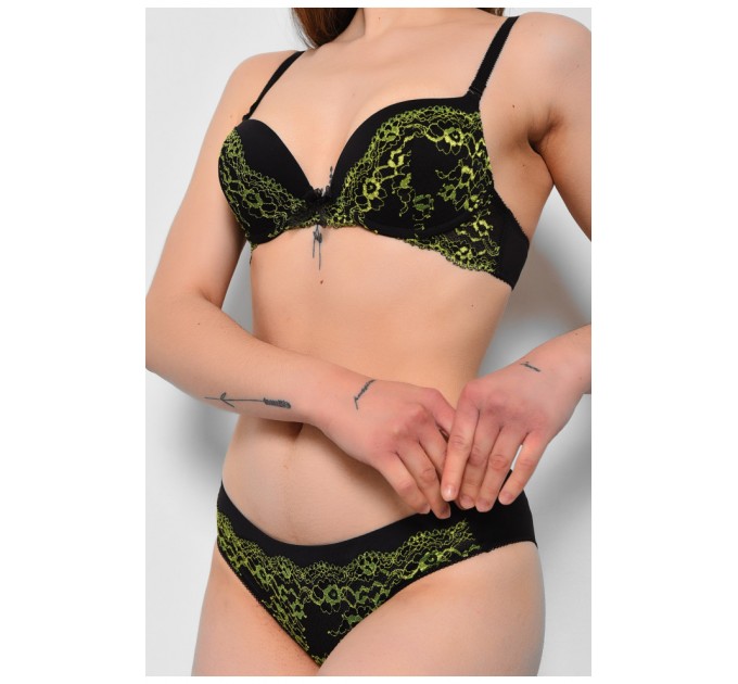 Комплект жіночий чорного кольору чашка С 175406L