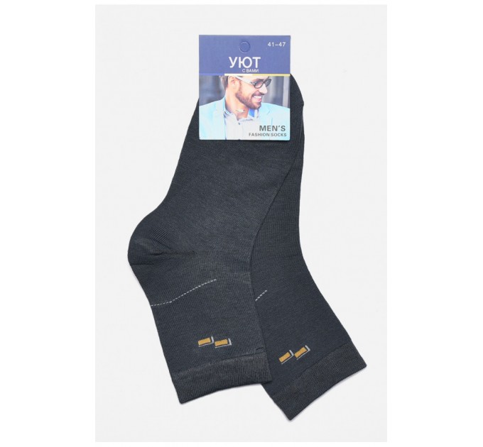 Носки мужские демисезонные темно-зеленого цвета 175507L