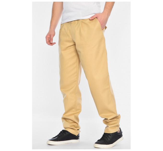 Брюки мужские бежевого цвета 175750L