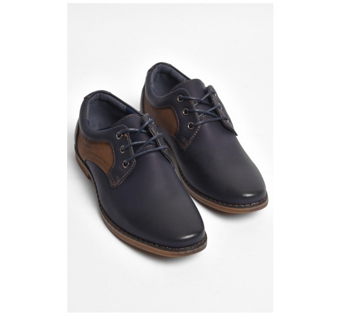 Туфлі дитячі для хлопчика темно-синього кольору 176099L