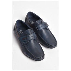 Туфлі підліткові для хлопчика темно-синього кольору 176110L