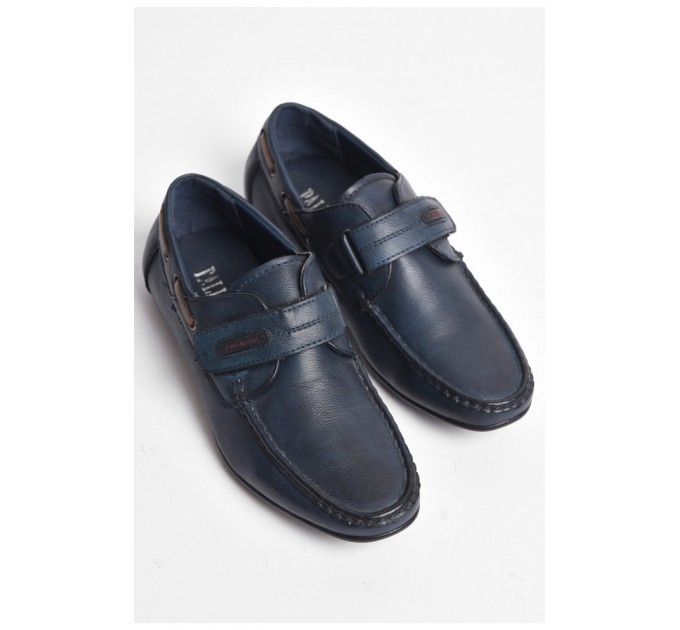 Туфлі підліткові для хлопчика темно-синього кольору 176110L