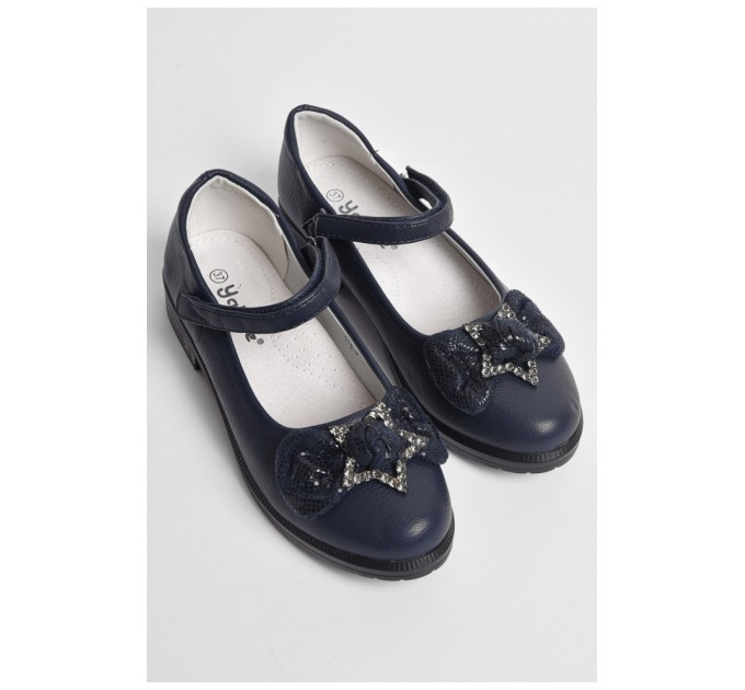Туфлі дитячі для дівчинки синього кольору 176928L