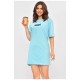Жіноча туніка з тканини лакоста блакитного кольору. 178213L