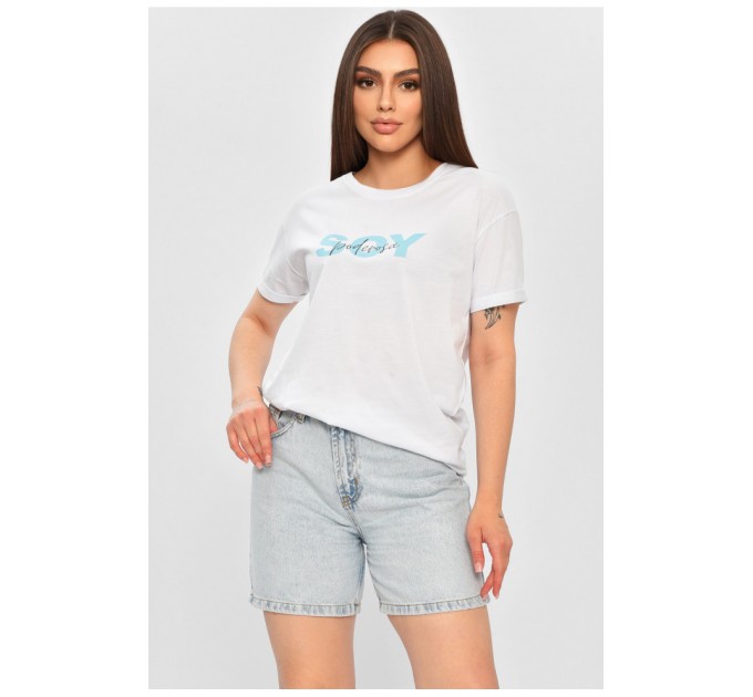 Футболка жіноча білого кольору 178449L