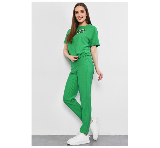 Костюм женский зеленого цвета 178473L