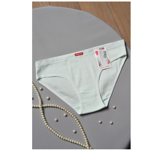 Труси жіночі в рубчик м'ятного кольору 178636L