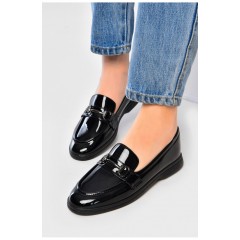 Туфлі-лофери жіночі чорного кольору 178680L