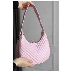 Сумка женская из экокожи розового цвета 178699L