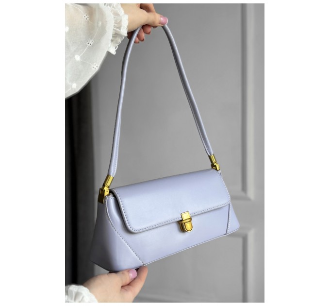 Сумка жіноча з екошкіри бузкового кольору 178758L