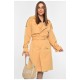 Тренч жіночий демісезонний гірчичного кольору 179056L