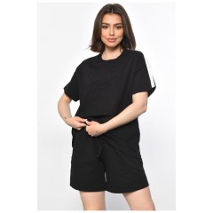 Спортивний костюм жіночий чорного кольору 179144L