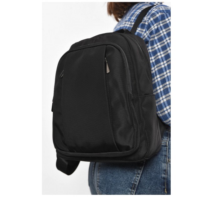 Рюкзак жіночий текстильний чорного кольору 179293L