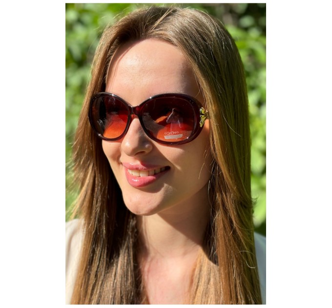 Окуляри жіночі бордового кольору 179399L