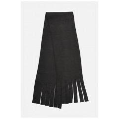 Шарф дитячий фліс чорного кольору розмір 80*15 179625L