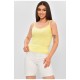Майка жіноча трикотажна жовтого кольору 180143L