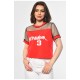 Футболка жіноча червоного кольору 180999L