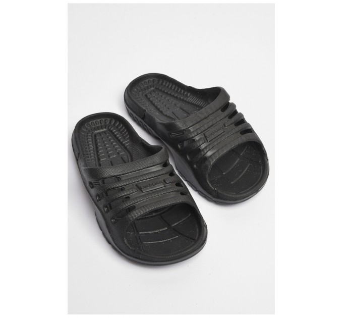 Шльопки підліткові для хлопчика чорного кольору 181204L
