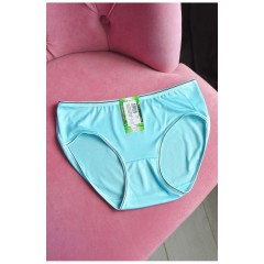 Труси жіночі напівбатальні блакитного кольору 181446L