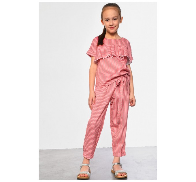 Костюм дитячий для дівчинки червоного кольору 182743L
