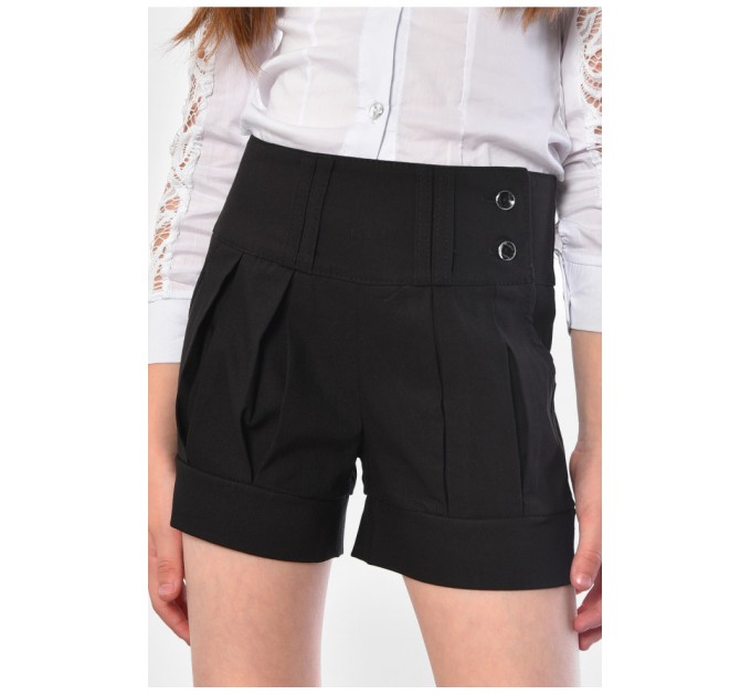 Шорти дитячі для дівчинки чорного кольору 183220L