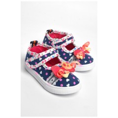 Мокасини дитячі для дівчинки темно-синього кольору 183477L