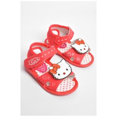 Босоніжки дитячі для дівчинки коралового кольору 183547L