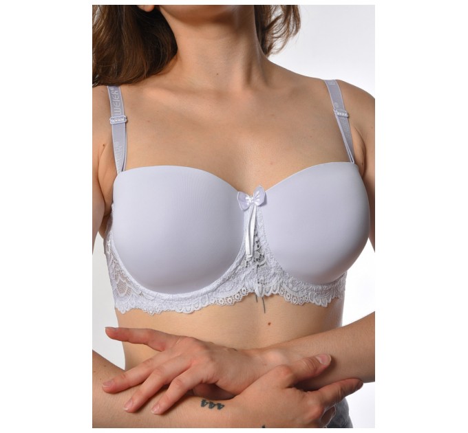 Бюстгальтер жіночий білого кольору чашка D 183628L