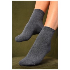 Шкарпетки жіночі махрові сірого кольору 183960L