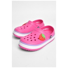 Кроксы детские для девочки темно-розового цвета 184064L