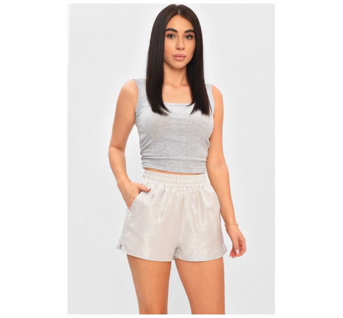 Шорти жіночі сірого кольору 184076L