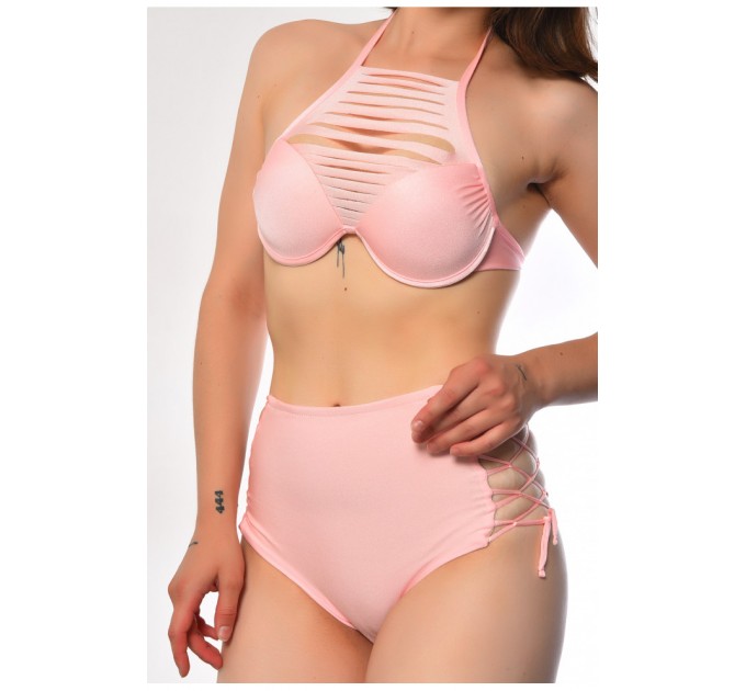 Купальник женский персикового цвета чашка В 184176L
