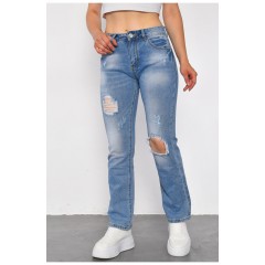 Джинси жіночі синього кольору 184957L