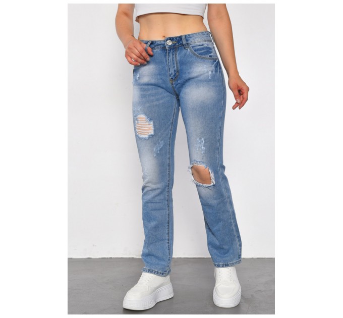 Джинси жіночі синього кольору 184957L