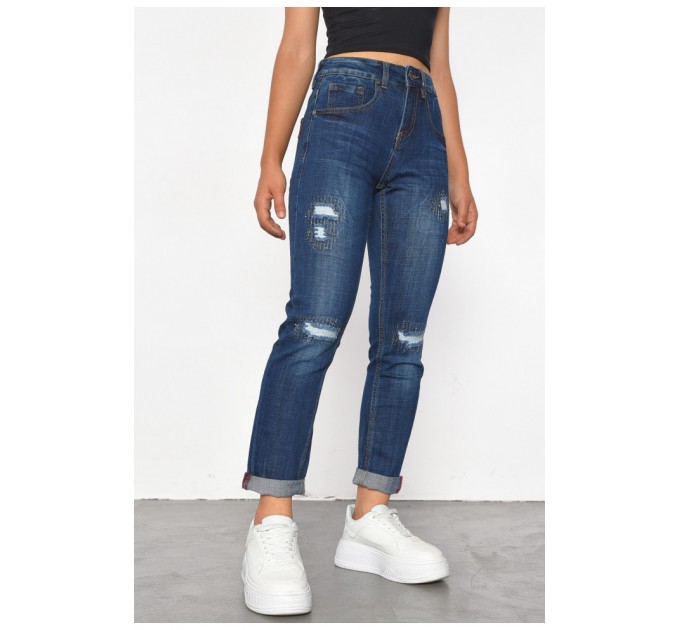 Джинсы женские синего цвета 185445L
