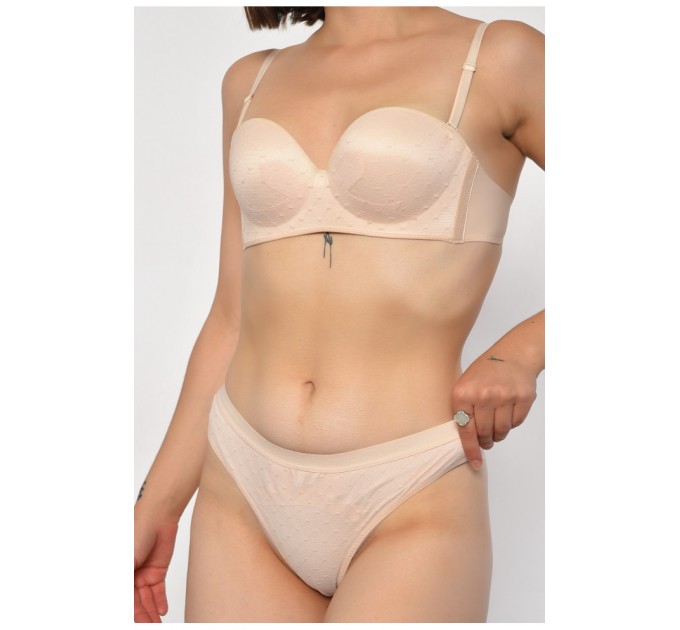 Комплект женский бежевого цвета чашка B 186535L