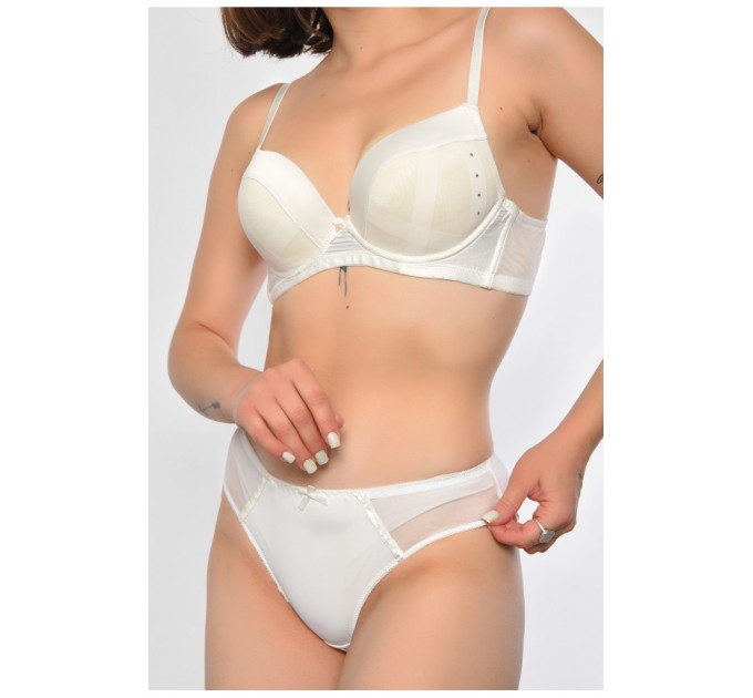 Комплект жіночий молочного кольору чашка С 186604L