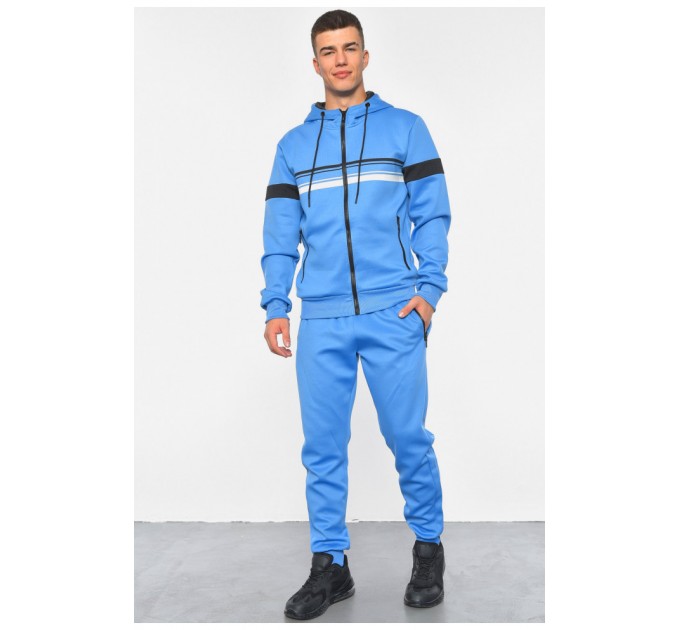 Спортивний костюм чоловічий блакитного кольору 186877L
