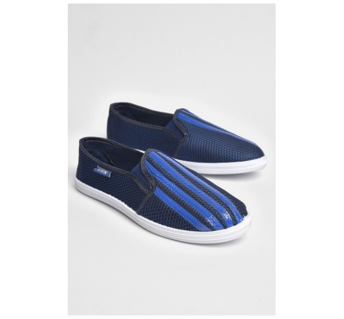 Слипоны мужские синего цвета 187100L