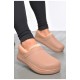 Калоші жіночі утеплені пудрового кольору 187160L Калоші жіночі утеплені пудрового кольору 187160L