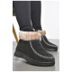 Бурки жіночі на хутрі чорно-сірого кольору 187297L