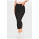Бриджі жіночі напівбатальні однотонні чорного кольору 187337L Бриджі жіночі напівбатальні однотонні чорного кольору 187337L