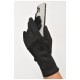 Рукавички жіночі замшеві на штучному хутрі сенсорні  чорного кольору 187454L