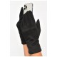Перчатки женские замшевые на искусственном меху сенсорные черного цвета 187468L Перчатки женские замшевые на искусственном меху сенсорные черного цвета 187468L