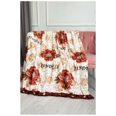 Плед бежевого кольору з принтом розмір 200*230 187678L