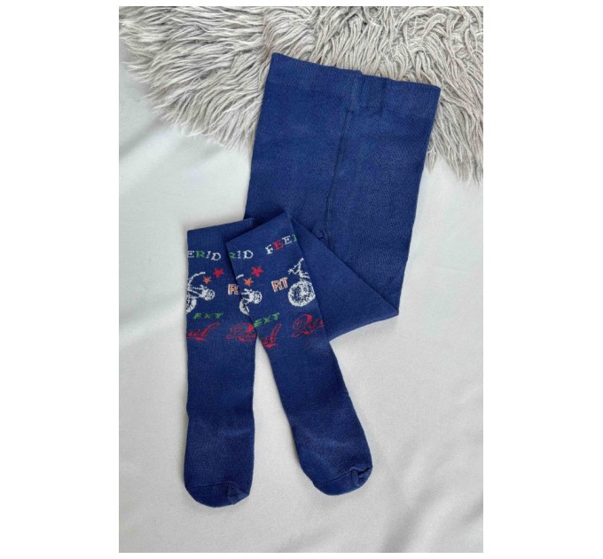Колготи дитячі для хлопчика синього кольору 187693L