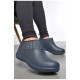 Калоші жіночі утеплені темно-синього кольору 187706L