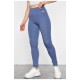 Лосини жіночі однотонні темно-блакитного кольору 187944L