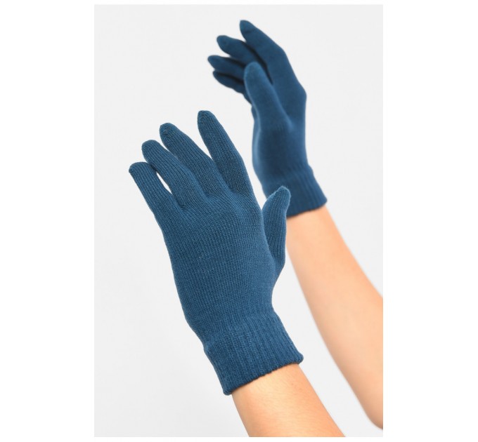 Перчатки женские сенсорные изумрудного цвета 187976L